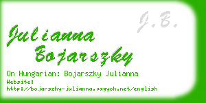 julianna bojarszky business card